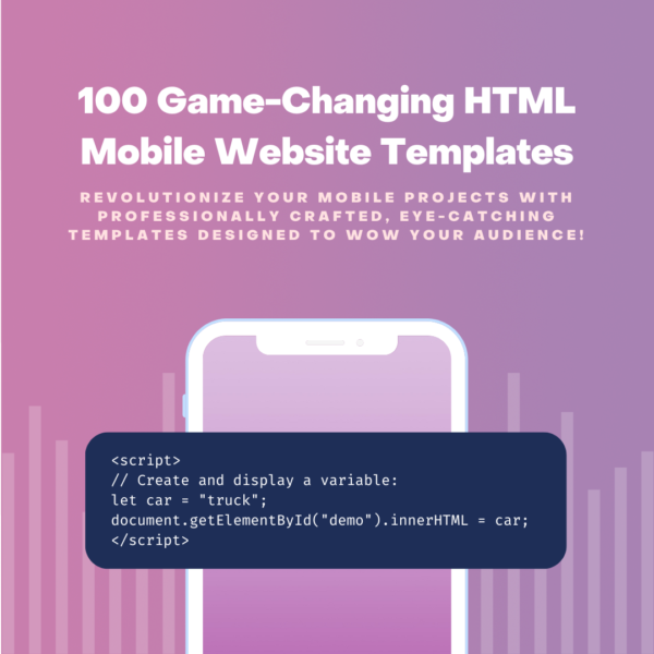 100 Game-Changing HTML Mobile Website Templates